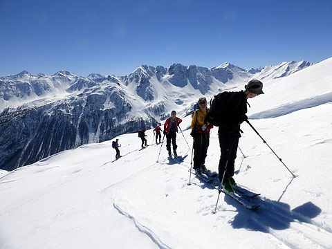 Ski et jambon de bosses